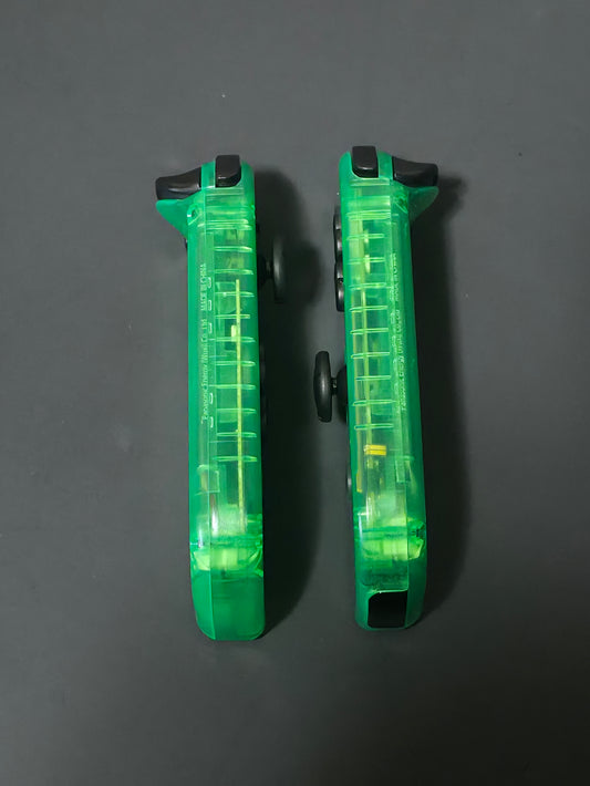 CLEAR Green Custom Nintendo Switch Joy-Cons OEM - HALL EFFECT Sticks - NO DRIFT!