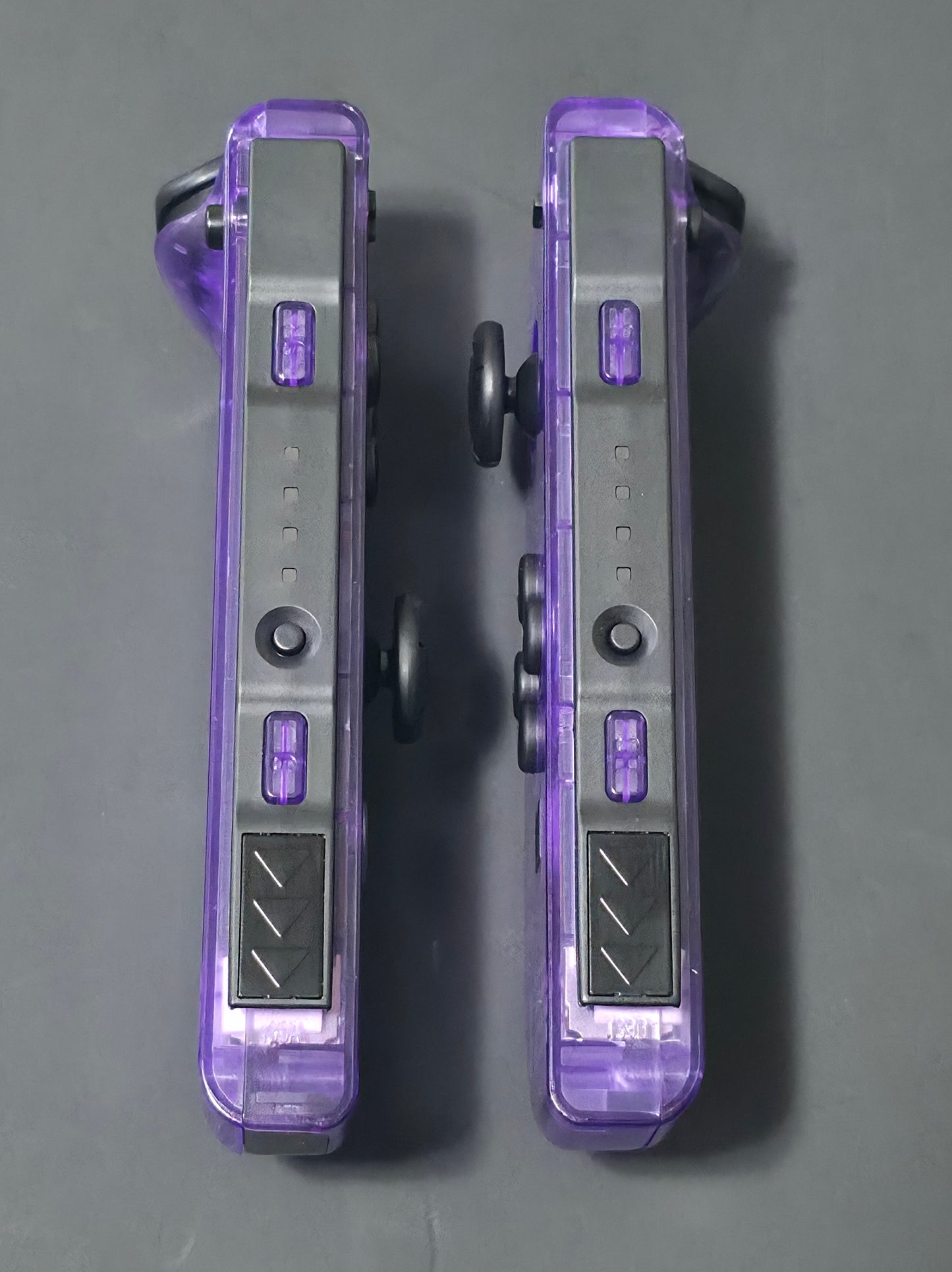 CLEAR Purple Custom Nintendo Switch Joy-Cons OEM - HALL EFFECT Sticks - NEW!