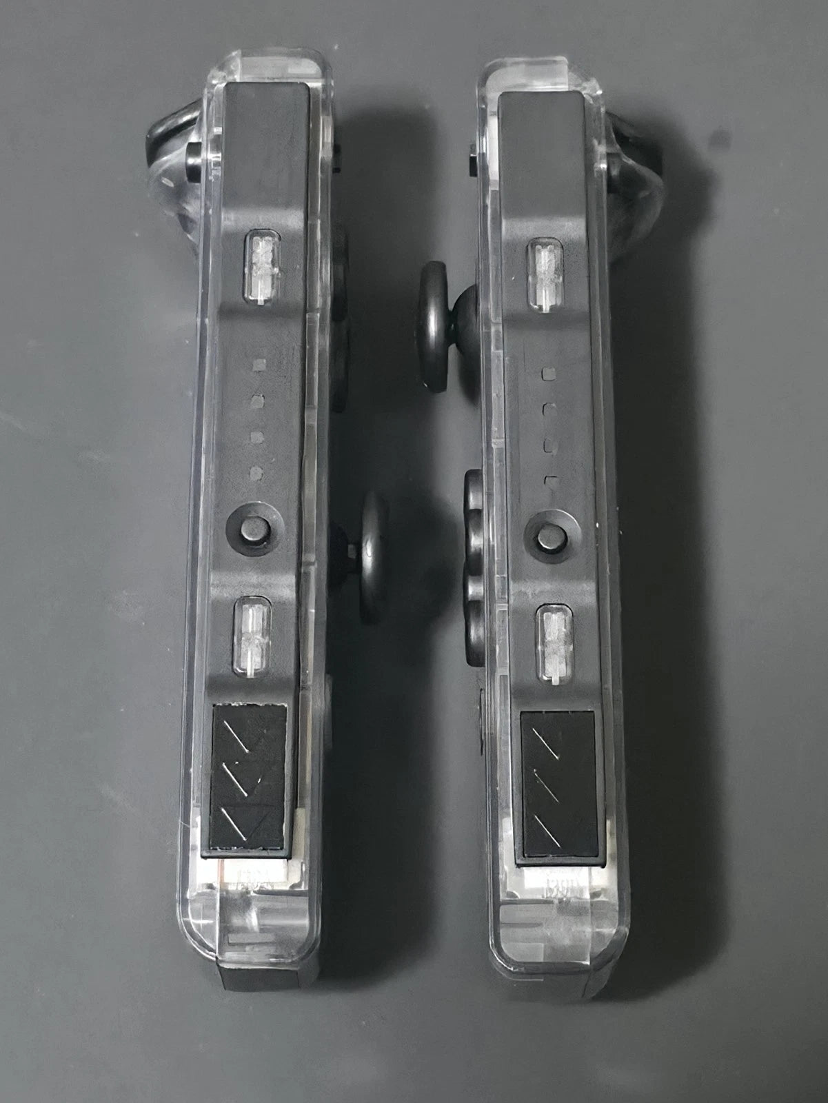 CLEAR Gray Custom Nintendo Switch Joy-Cons OEM - HALL EFFECT Sticks - NO DRIFT